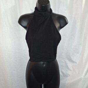 Forever 21 Black  Sleeveless Crop Tank Top